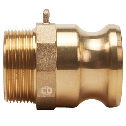 Brass 1 1/2" Male Camlock x 1 1/2" Male NPT