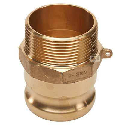 Brass 2 1/2" Male Camlock x 2 1/2" Male NPT (USA)