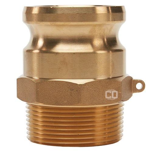Brass 2 1/2" Male Camlock x 2 1/2" Male NPT (USA)