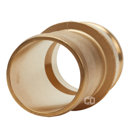 Brass 2 1/2" Male Camlock to Hose Shank