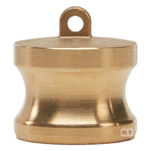 Brass 1 1/4" Male Camlock Dust Plug (USA)