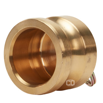 Brass 2 1/2" Male Camlock Dust Plug