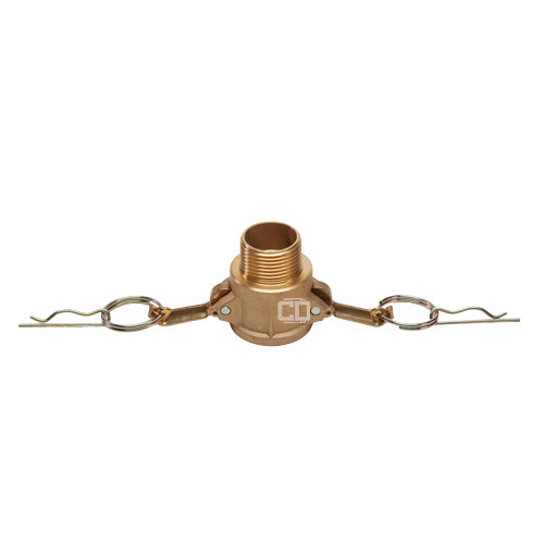 Brass 1 1/4" Female Camlock x 1 1/4" Male NPT (USA)