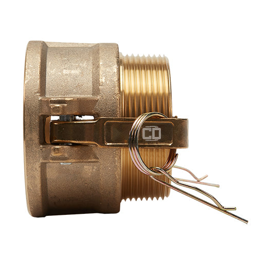 Brass 4" Female Camlock x 4" Male NPT