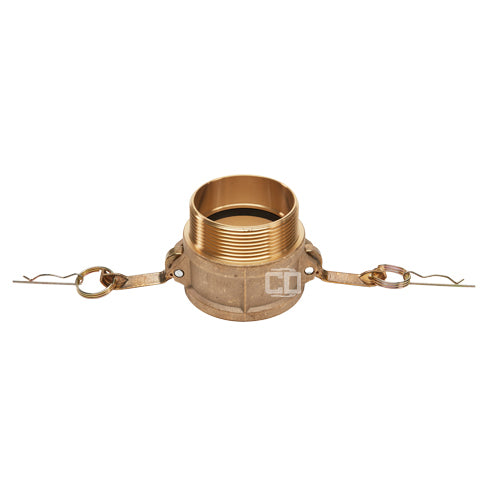 Brass 4" Female Camlock x 4" Male NPT (USA)