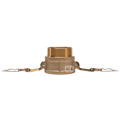 Brass 4" Female Camlock x 4" Male NPT (USA)