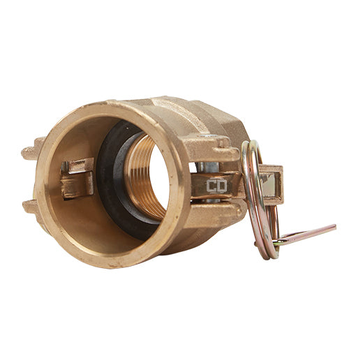 Brass 1 1/4" Female Camlock x 1 1/4" Female NPT