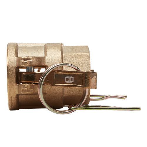 Brass 1 1/4" Female Camlock x 1 1/4" Female NPT