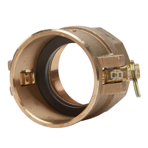 Brass 2 1/2" Female Camlock x 2 1/2" Female NPT (USA)