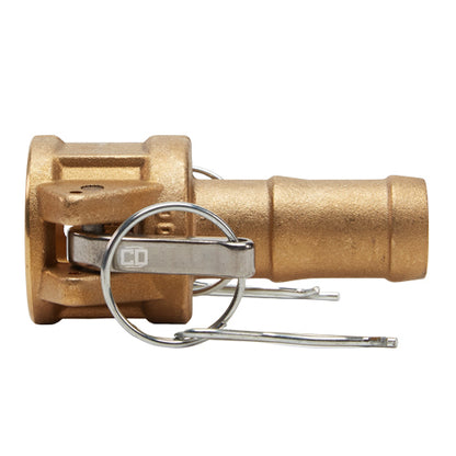 Brass 1" Female Camlock to Hose Shank