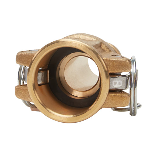 Brass 1" Female Camlock to Hose Shank (USA)