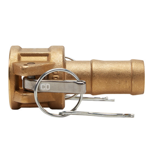 Brass 1" Female Camlock to Hose Shank (USA)