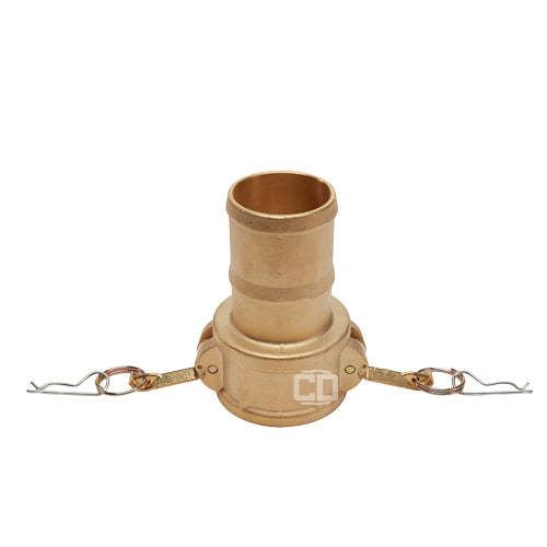 Brass 4" Female Camlock to Hose Shank