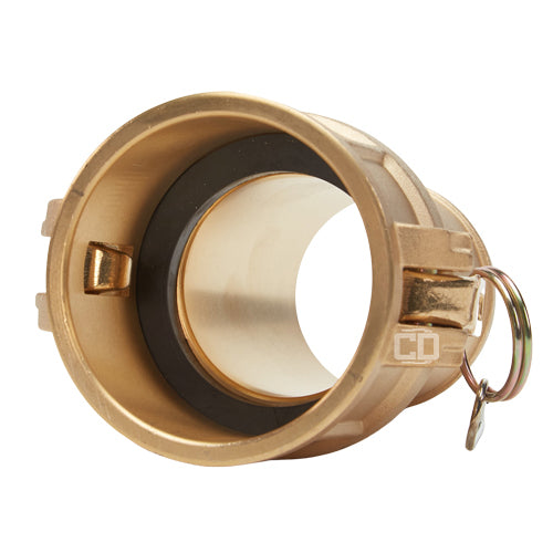 Brass 4" Female Camlock to Hose Shank