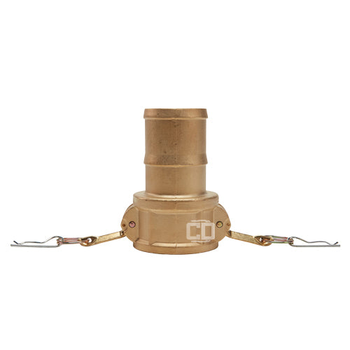 Brass 4" Female Camlock to Hose Shank