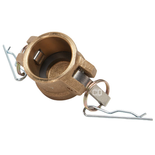 Brass 1 1/4" Female Camlock Dust Cap (USA)