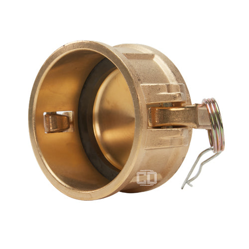 Brass 4" Female Camlock Dust Cap (USA)