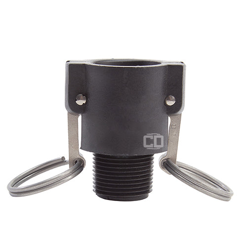 Plastic 1" Female Camlock x 1" Male BSP (USA)