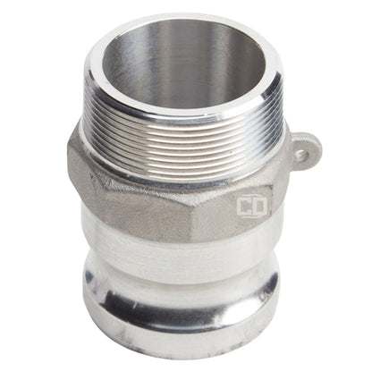 Aluminum 2" Male Camlock x 2" Male BSP (USA)