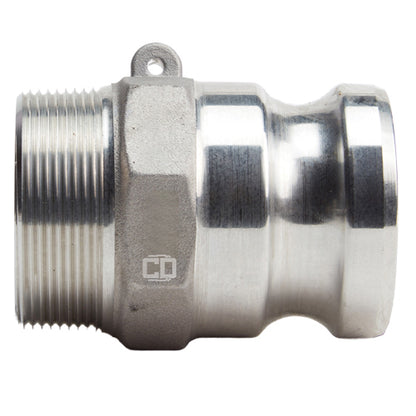 Aluminum 2" Male Camlock x 2" Male BSP (USA)