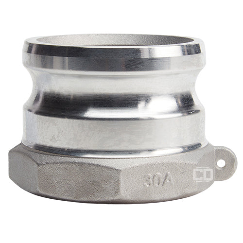 Aluminum 3" Male Camlock x 3" Female BSP (USA)
