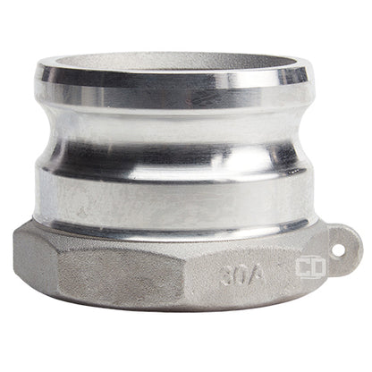 Aluminum 3" Male Camlock x 3" Female BSP (USA)