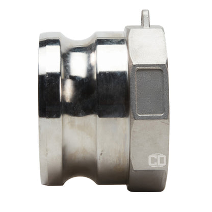 Stainless Steel 3" Male Camlock x 3" Female BSP (USA)