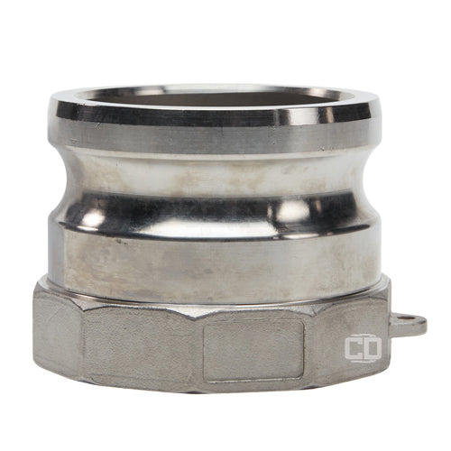 Stainless Steel 3" Male Camlock x 3" Female BSP (USA)