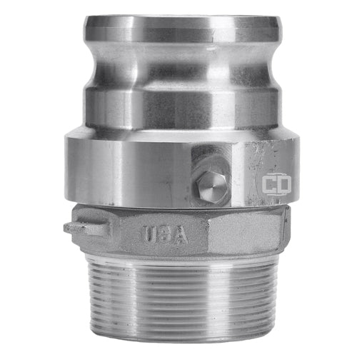 Aluminum 3" Swivel Male Camlock x 3" Male NPT (USA)