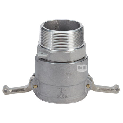 Aluminum 4" Swivel Female Camlock x 4" Male NPT (USA)