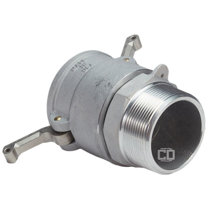 Aluminum 4" Swivel Female Camlock x 4" Male NPT (USA)