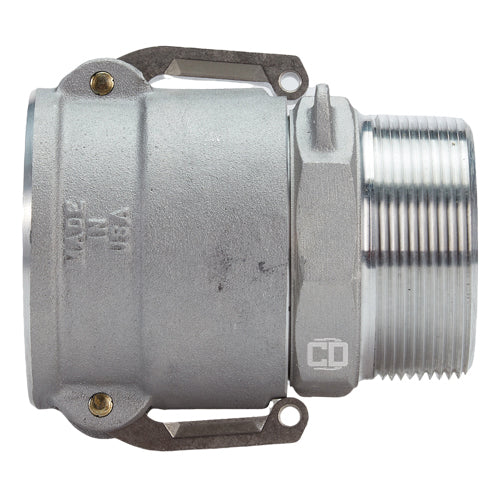Aluminum 4" Swivel Female Camlock x 4" Male NPT (USA)