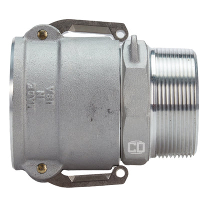 Aluminum 4" Swivel Female Camlock x 4" Male NPT (USA)