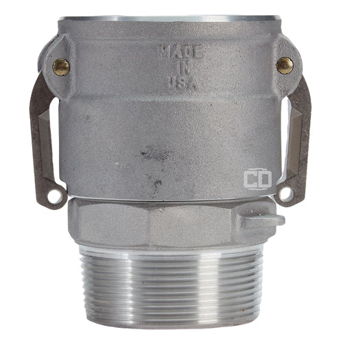 Aluminum 4" Swivel Female Camlock x 4" Male NPT (USA)
