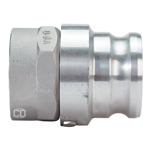 Aluminum 4" Swivel Male Camlock x 4" Female NPT (USA)
