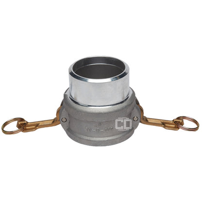 Aluminum 3" Female Camlock Fitting x 3" Schedule 40 Butt Weld