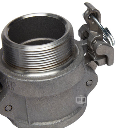 Aluminum Locking 1 1/2" Female Camlock x 1 1/2" Male NPT (USA)