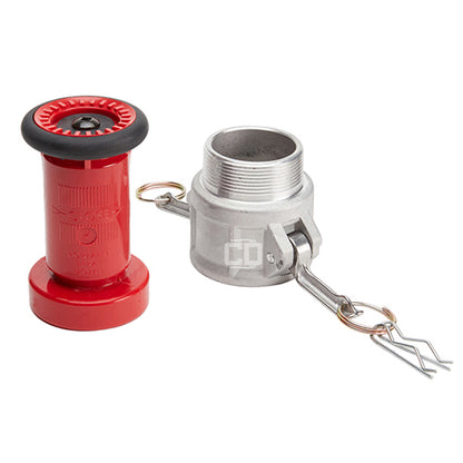 Aluminum 1 1/2" Camlock With Red Plastic Nozzle