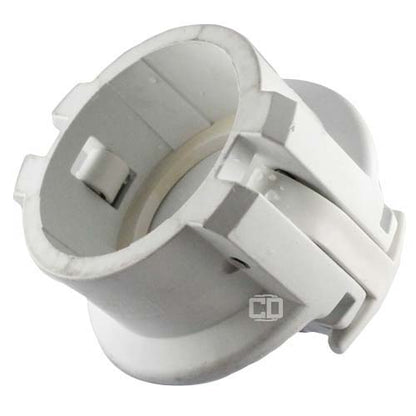 White 4" Food Grade Polypropylene Female Safety Bump Cap