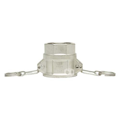 Stainless Steel 2" Female Camlock x 2" Female NPT