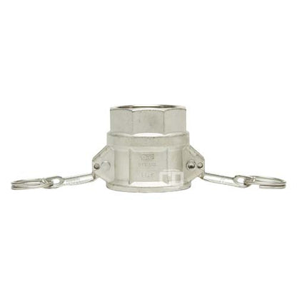 Stainless Steel 2" Female Camlock x 2" Female NPT
