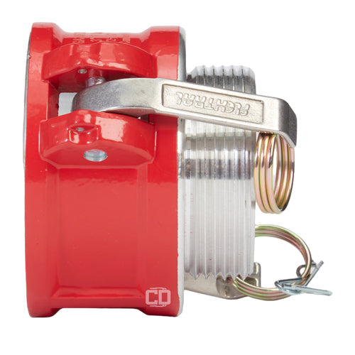 Aluminum 3" Female Camlock x 2 1/2" Male NH Fire Hose