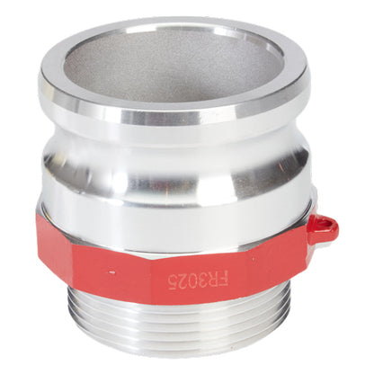 Aluminum 3" Male Camlock x 2 1/2" Male NH Fire Hose