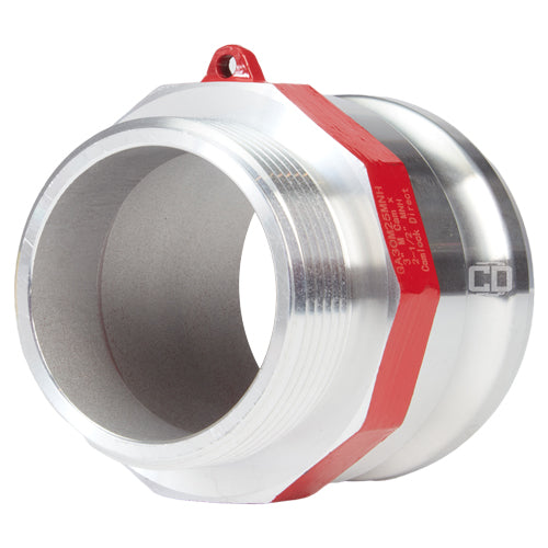 Aluminum 3" Male Camlock x 2 1/2" Male NH Fire Hose