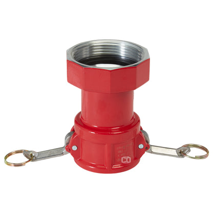 Aluminum 2" Female Camlock x 2 1/2" Female NH Fire Hose