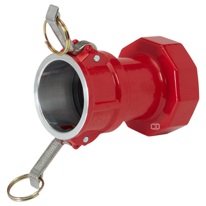 Aluminum 2" Female Camlock x 2 1/2" Female NH Fire Hose