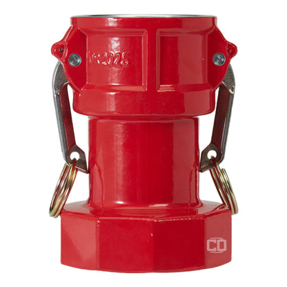 Aluminum 2" Female Camlock x 2 1/2" Female NH Fire Hose