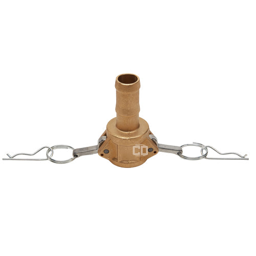 Brass 1 1/2" Female Camlock to Hose Shank