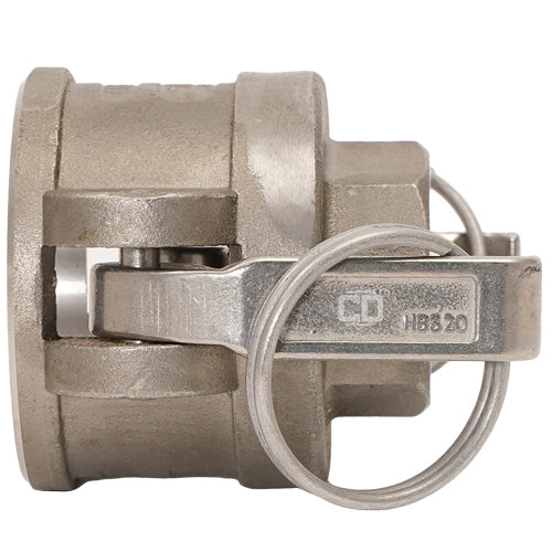 Stainless Steel 1 1/2" Female Camlock x 1" Female NPT (USA)