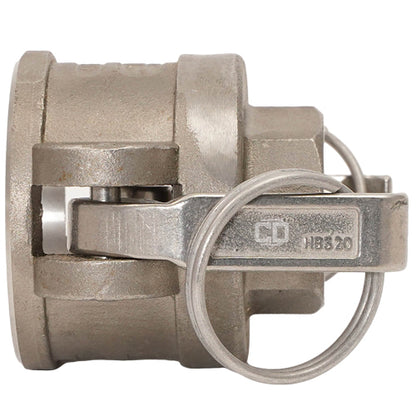 Stainless Steel 1 1/2" Female Camlock x 1" Female NPT (USA)